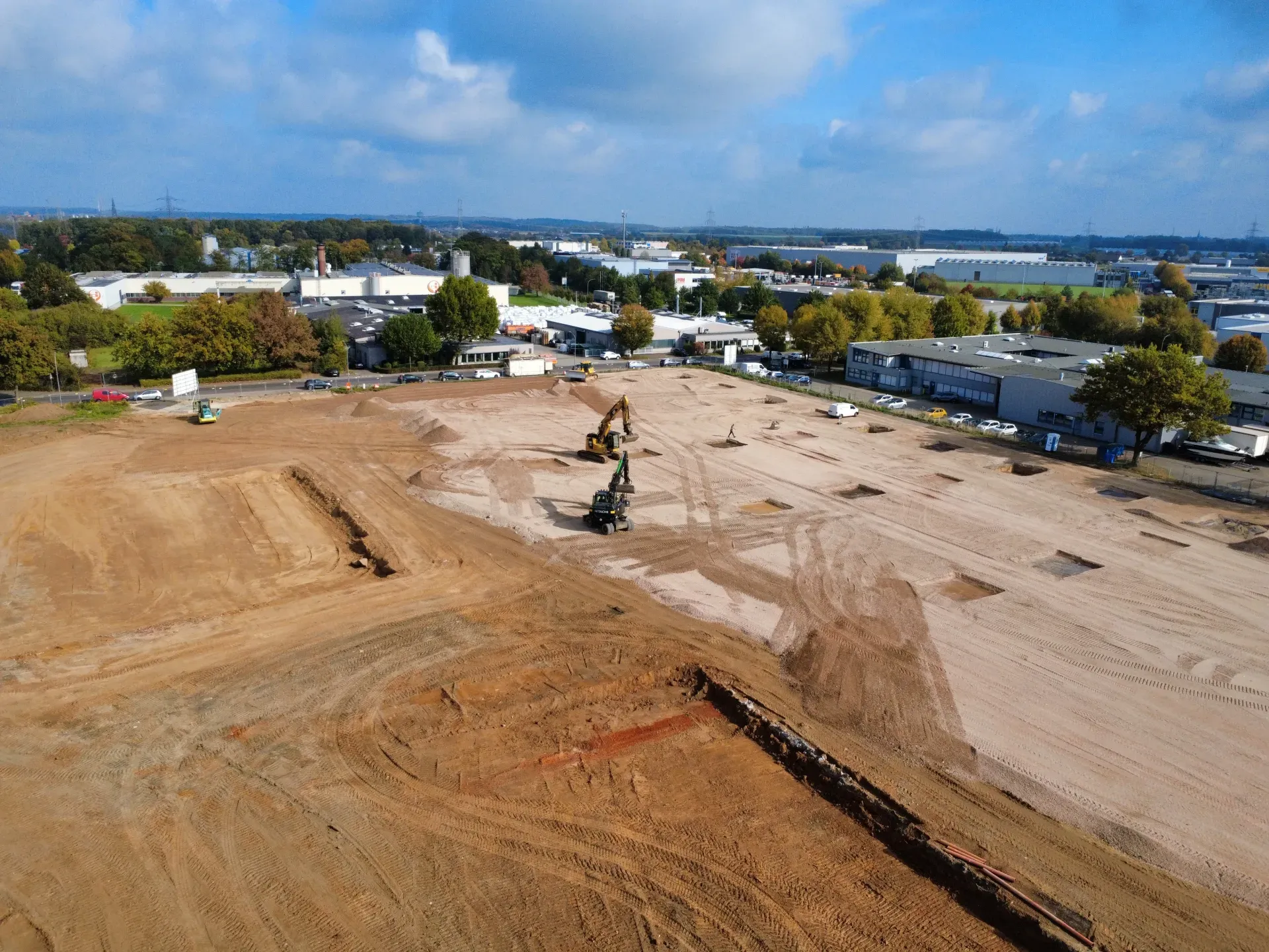 Logistikhalle Viersen | Wardhysen Erdbewegung Galeriebild von Logistikhalle Viersen - Projektkategorie: Großprojekt in Viersen